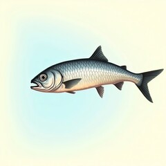 fish on a white background