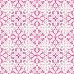 seamless pattern with pink flowers