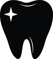 tooth vector icon.