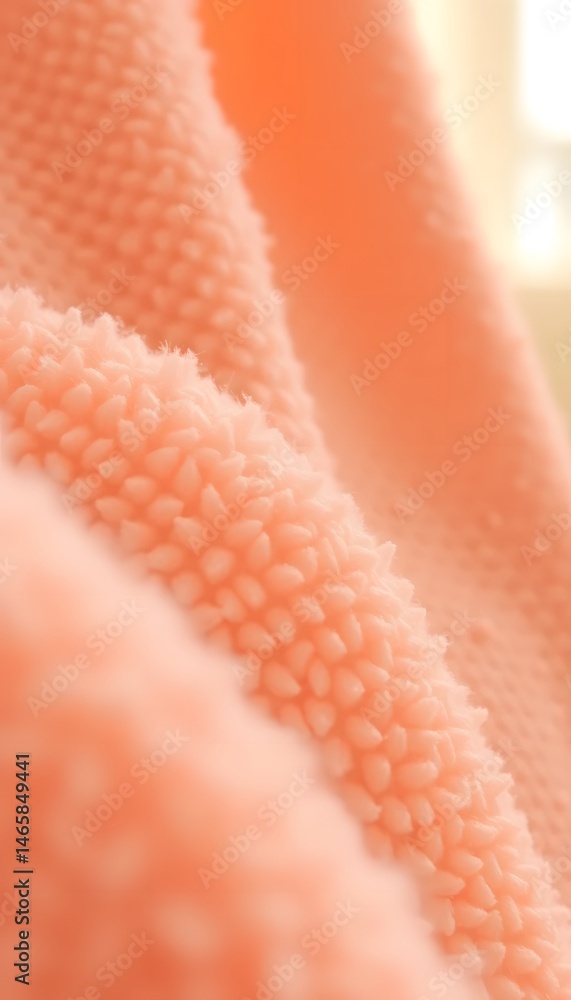 Leinwandbilder peach fuzz fabric texture a gentle warmth. soft material, ideal for backgrounds. cozy and inviting, 