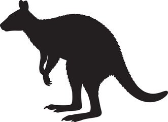 Tree Kangaroo Silhouette
