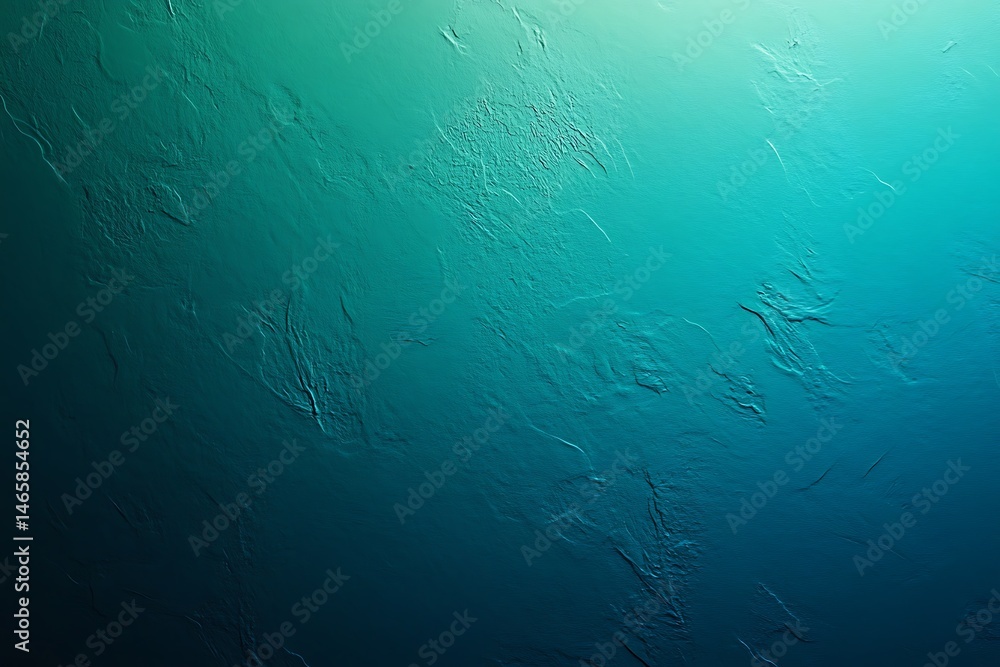 Poster dark teal gradient background with a grainy texture. dark green background for design and presentati