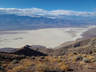 The peaks of the Black Mountains, part of the Amargosa range rise several thousand feet from the valley floor