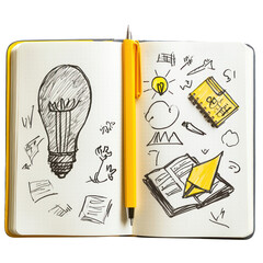 Creative sketching techniques for idea generation in a notebook environment