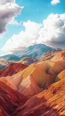 Naklejka premium desert landscape in the desert