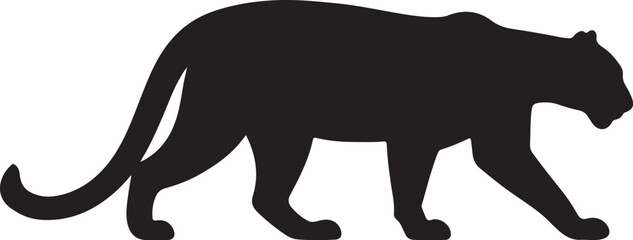 Florida Panther Vector Silhouette
