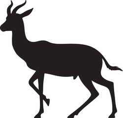Gazelle Vector Silhouette
