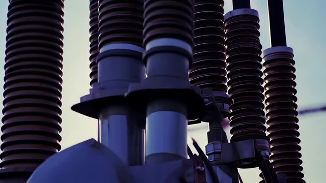 Power System: Insulators & Sun's Glow