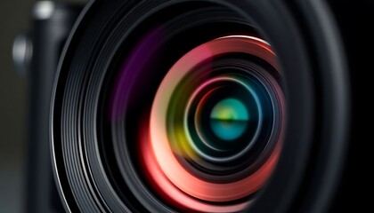 close up shot of a camera lens