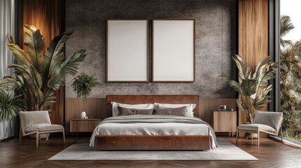 Luxury Tropical Bedroom Interior Design