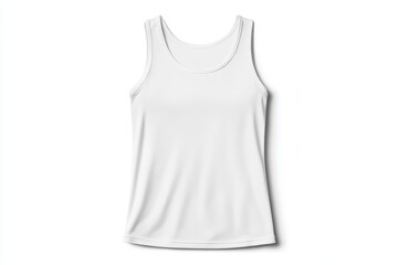 White athletic tank top