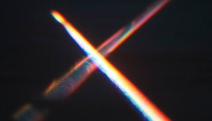 Abstract light trails intersecting