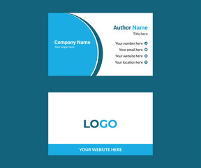 Business card design template