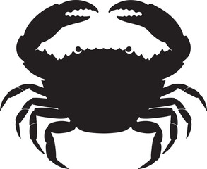 Red-Clawed Crab Vector Silhouette