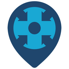 Obraz premium Meeting Point Icon