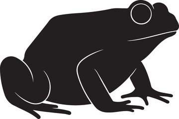 Tomato Frog Vector Silhouette