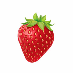 Fototapeta premium Vector Illustration of a Strawberry. Vector Image