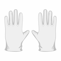 Obraz premium Pair of protective gloves illustration. Vector Image