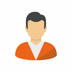 Generic Male Avatar Icon. Vector Image