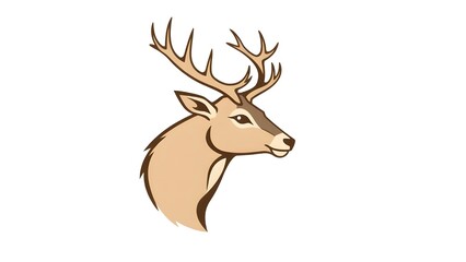 Fototapeta premium deer silhouette vector