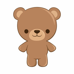 Cartoon Bear Illustration. Vector Image