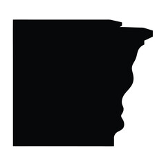 Black Architectural Molding Silhouette with Intricate Details on White Background