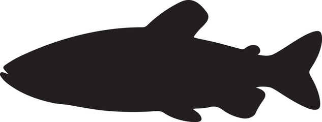 Xenopoecilus Vector Silhouette