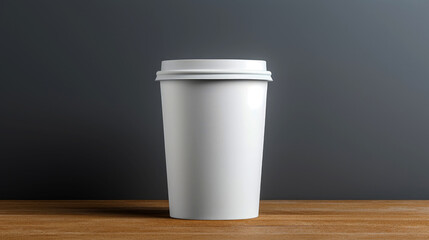 White Plastic Container:  Perfect for Storage and Organization Mockup