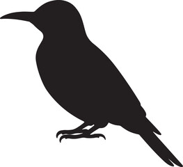 Yellow Shafted Flicker Vector Silhouette
