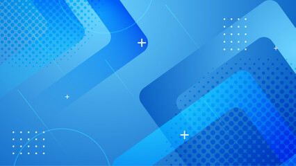 Blue abstract background with geometric shapes. Suitable for digital design projects, website backgrounds, and modern graphic presentations. Vibrant and dynamic visual.