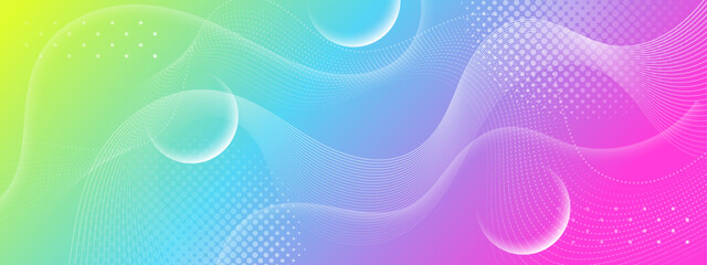 Colorful abstract background with white curves and green light. Suitable for graphic design, web banners, and artistic projects.
