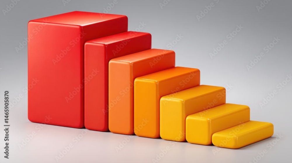 Poster bar chart with a red element indicating trends in digital growth loop and scalable influence in mark