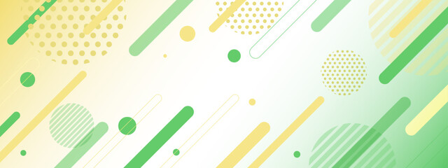 Abstract green and yellow circle and line pattern, suitable for background designs, textile prints, packaging, and web graphics. Vibrant and modern.