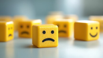 Collection of a bunch of emotion-modulated system icon concepts illustrating mood-matching mechanisms