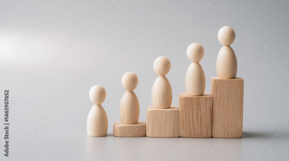 Poster organized row depicting engagement depth curve icon concept for stage-based persuasion and structure