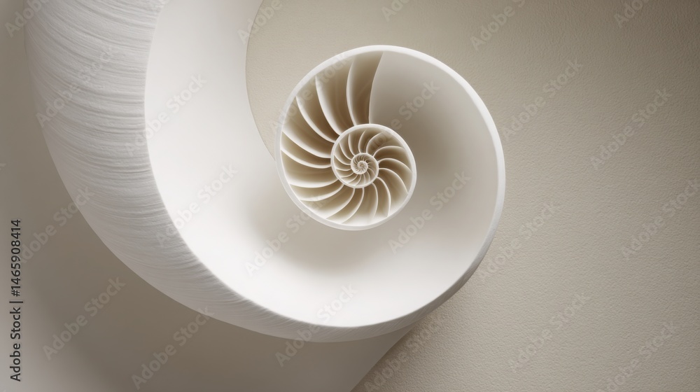 Poster circular fibonacci business rhythm icon concept demonstrating pattern-based scalability for strategi