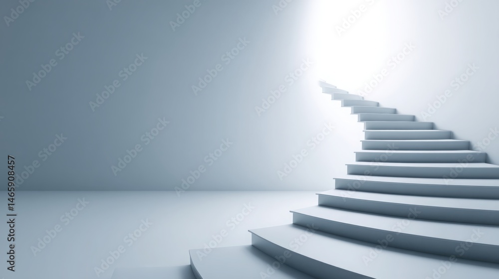 Poster elegant staircase design in fibonacci campaign icon concept representing message ascension and perso