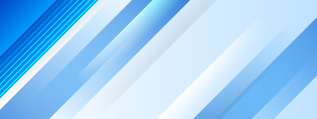 Obraz premium Abstract blue and white diagonal stripes suitable for backgrounds, digital design, web graphics, and print materials like posters or brochures.