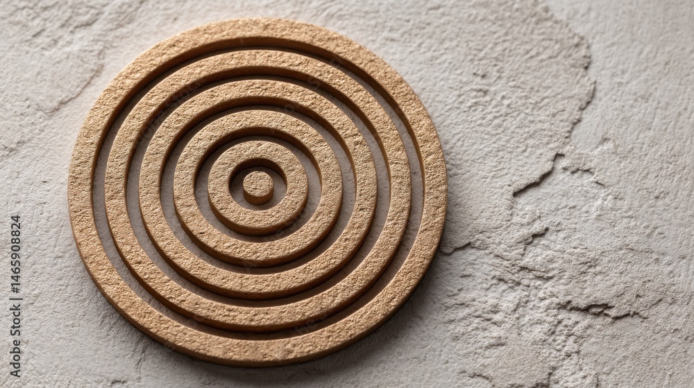 Poster circular fibonacci pricing grid icon concept depicting harmonic value delivery for business strategy