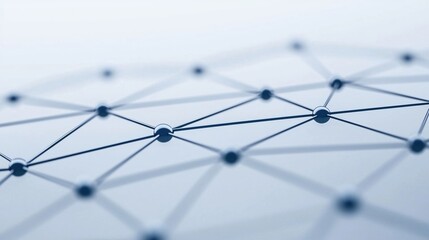 Abstract network of connected dots and lines, symbolizing digital connections and technology.