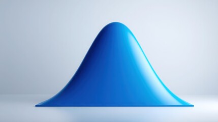 Fototapeta premium Triangle market resonance curve icon depicting awareness rhythm for enhanced marketing strategy and communication