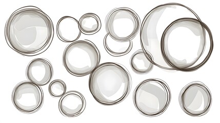 Abstract Grey Circles Pattern Background Design