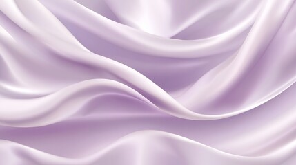 Fototapeta premium Elegant lavender silk drapery background with soft folds and shadows, creating a luxurious and smooth texture effect