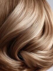 Evenly brushed light Douce hair with silky smooth texture and subtle beige undertones