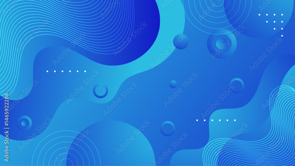 Aufkleber digital illustration of overlapping circles and dashed lines. perfect for abstract backgrounds, tech