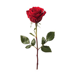 Single Red Rose
