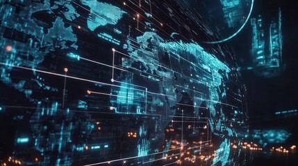 Global Network: A Visualization of Worldwide Digital Connections
