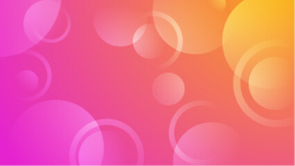 Pink and orange background with white circles, great for use in graphic design projects or as a vibrant social media backdrop.