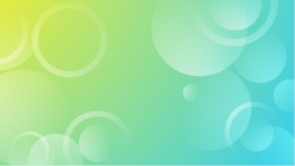 Green and blue abstract background with white circles. Suitable for backgrounds, web design, prints, social media, and digital art projects.