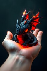 Adorable dragon character, with soft luminance and colourful, Detail concept